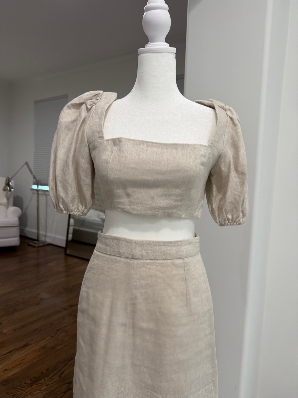 Reformation Beige Linen Maxi Skirt - Picture 2 of 3